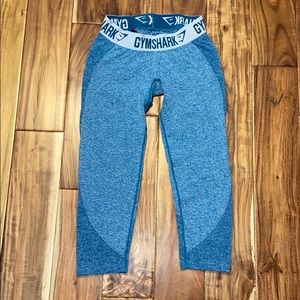 Gymshark Leggings Flex Cropped in Teal Size Small